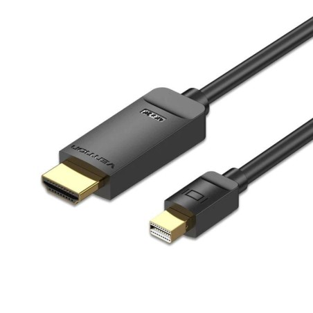 Cable Conversor Vention HAHBG/ Mini DisplayPort Macho - HDMI Macho/ 1.5m/ Negro