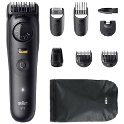 Afeitadora Braun BeardTrimmer Series 5 BT5560/ con Batería/ 8 Accesorios