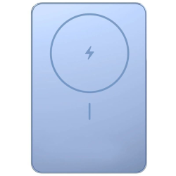 Powerbank 5000mAh Xiaomi Super Slim Magnetic Power Bank 5000/ Wireless/ Azul/ Incluye Cable USB Tipo-C