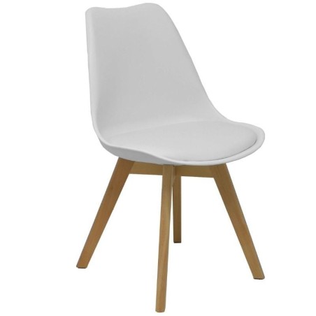 Pack 4 Sillas Piqueras y Crespo Don Rodrigo PACK4351PTBLSP10/ Blancas