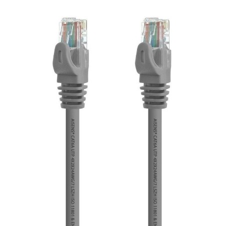 Cable de Red RJ45 UTP Aisens A145-0327 Cat.6A/ 2m/ Gris