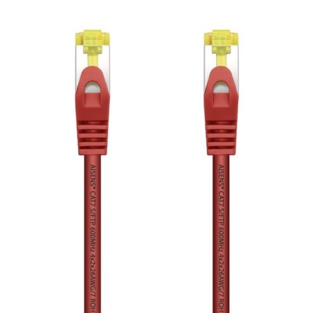 Cable de Red RJ45 SFTP Aisens A146-0470 Cat.7/ 1m/ Rojo