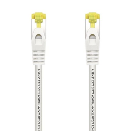 Cable de Red RJ45 SFTP Aisens A146-0490 Cat.7/ 1m/ Blanco