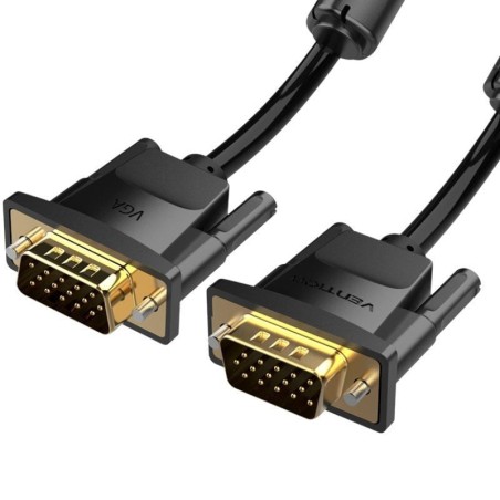 Cable VGA Vention DADBH/ VGA Macho - VGA Macho/ 2m/ Negro