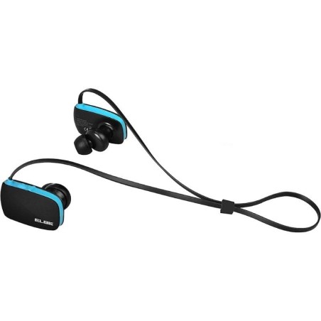 Auriculares Inalámbricos Deportivos Elbe ABT-038-DEP/ con Micrófono/ Bluetooth/ Azules y Negros