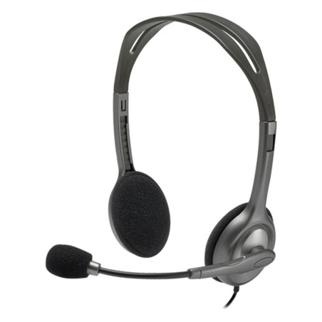 Auriculares Logitech H111/ con Micrófono/ Jack 3.5/ Negros