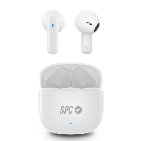 Auriculares Bluetooth SPC Zion 2 Play con estuche de carga/ Autonomía 7h/ Blancos