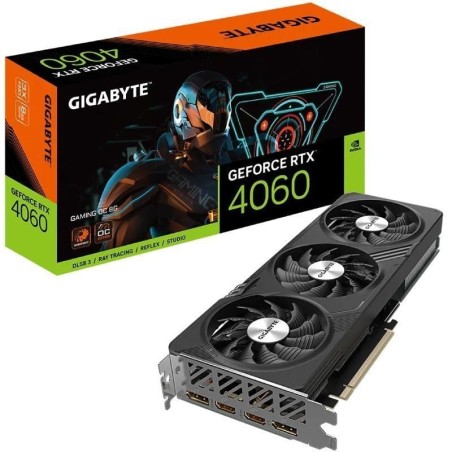 Tarjeta Gráfica Gigabyte GeForce RTX 4060 GAMING OC 8G/ 8GB GDDR6