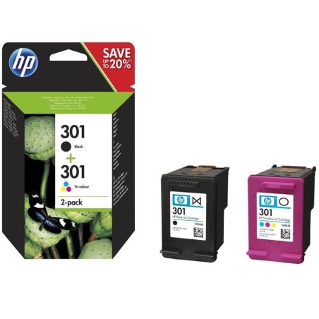 Cartucho de Tinta Original HP nº301 Multipack/ Negro/ Tricolor