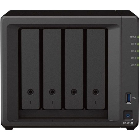 NAS Synology Diskstation DS923+/ 4 Bahías 3.5'- 2.5'/ 4GB DDR4/ Formato Torre