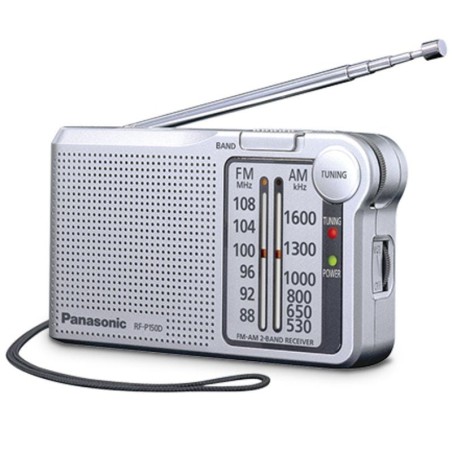 Radio Portátil Panasonic RF-P150D/ Plata