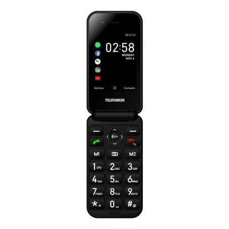 Teléfono Móvil Telefunken S740 para Personas Mayores/ Negro