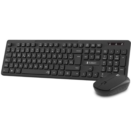 Teclado y Ratón Inalámbrico Subblim Combo Business Slim CSSW10/ Negro