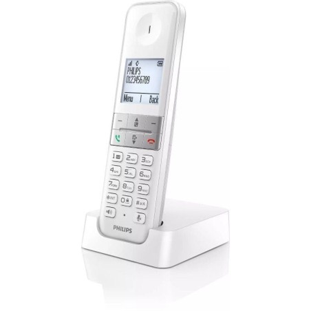 Teléfono Inalámbrico Philips D4701W/34/ Blanco