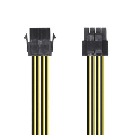 Cable de Alimentación Microprocesador Aisens A131-0419/ Molex -4+4 PIN Macho - Molex 8 PIN Hembra/ 30cm