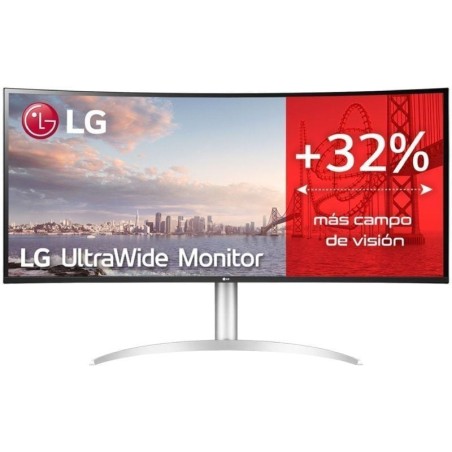 Monitor Profesional Ultrapanorámico Curvo LG 40WP95CP-W 39.7'/ 5K2K/ Multimedia/ Regulable en altura/ Plata