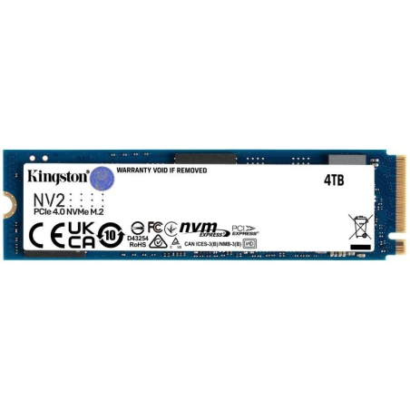 Disco SSD Kingston NV2 4TB/ M.2 2280 PCIe 4.0 NVMe