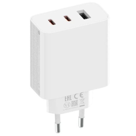 Cargador de Pared Xiaomi 67W Gan Charger 2C1A 2xUSB Tipo-C/ 1xUSB/ 67W