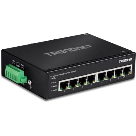 Switch TRENDnet TI-E80 8 Puertos/ RJ-45 Gigabit 10/100