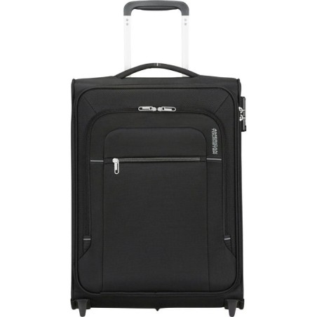 Maleta de Cabina American Tourister Crosstrack Upright 55cm/ 55x40x20cm/ 2 Ruedas/ Negra y Gris