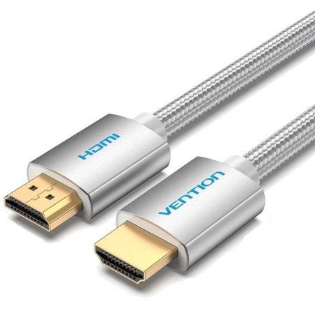 Cable HDMI 2.0 4K Vention AABIH/ HDMI Macho - HDMI Macho/ 2m/ Plata