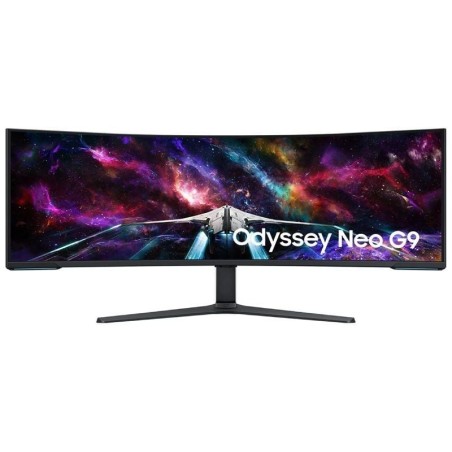 Monitor Gaming Ultrapanorámico Curvo Samsung Odyssey Neo G9 S57CG952NU 57'/ Dual UHD/ 1ms/ 240Hz/ VA/ Regulable en altura/ Blanc